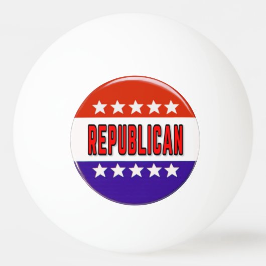 Balle De Ping Pong Bouton républicain (Devant)
