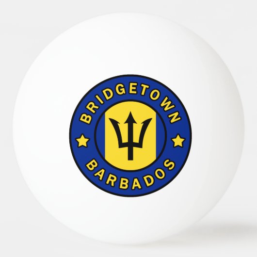 Balle De Ping Pong Bridgetown Barbade (Devant)