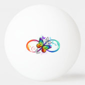 Balle De Ping Pong Bright infinity with rainbow butterfly (Devant)