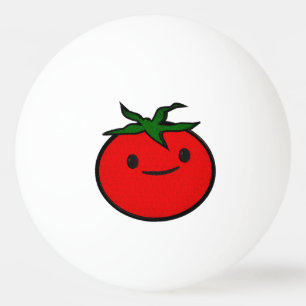 Balle De Ping Pong Broderie Faux mignonne Tomate d'impression