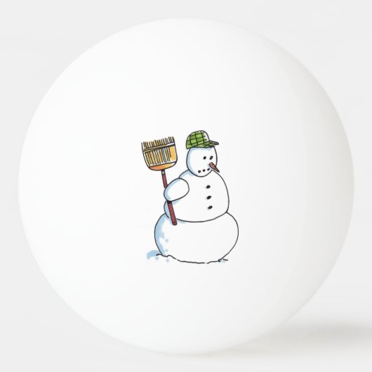 Balle De Ping Pong Broom Snowman 1 étoile ping-pong ball (Devant)