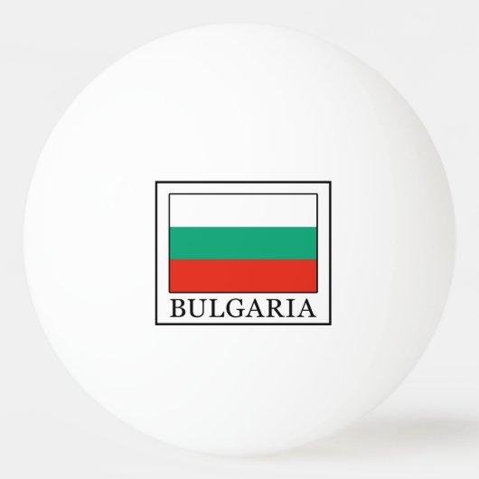 Balle De Ping Pong Bulgarie (Devant)