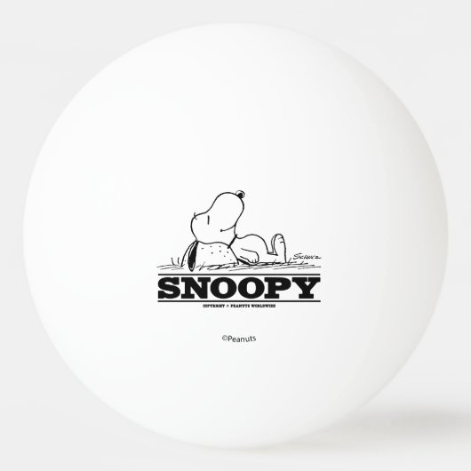 Balle De Ping Pong cacahuètes | Snoopy Reest Break (Dos)