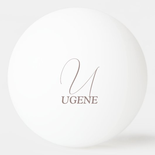 Balle De Ping Pong Cacao Brun Monogrammé (Devant)