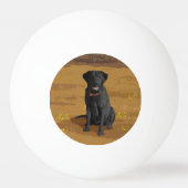Balle De Ping Pong Cadeau Amoureux des chiens de Black Labrador Retri (Dos)