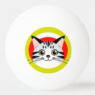 Balle De Ping Pong Cadeau de sport de tennis de table au visage de ch