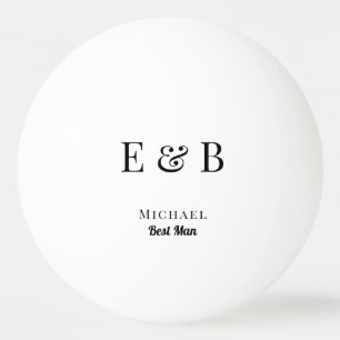Balle De Ping Pong Cadeau de témoin de mariage personnalisé avec mono