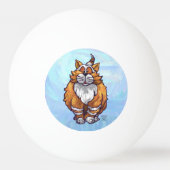 Balle De Ping Pong Cadeaux et Accessoires Chat Roux (Dos)