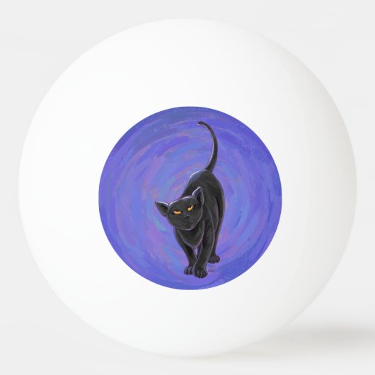 Balle De Ping Pong Cadeaux et accessoires de chat noir (Dos)