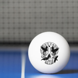 Balle De Ping Pong Calaveras décoratives Halloween
