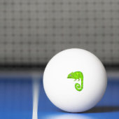 Balle De Ping Pong Caméléon mignon vert (Filet)