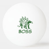 Balle De Ping Pong Camo Vert Stegosaurus Dinosaure Actionné (Dos)
