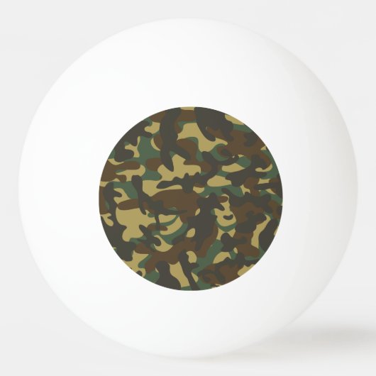 Balle De Ping Pong Camouflage forestier (Devant)