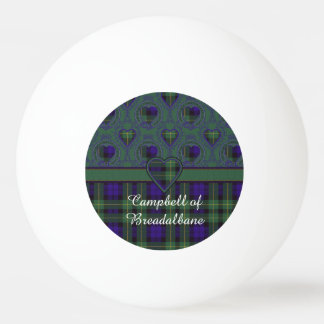 Balle De Ping Pong Campbell de tartan d'écossais de plaid de