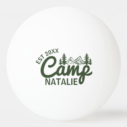 Balle De Ping Pong Camping personnalisé Bachelorette Party Bridesmait (Devant)