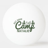 Balle De Ping Pong Camping personnalisé Bachelorette Party Bridesmait (Dos)