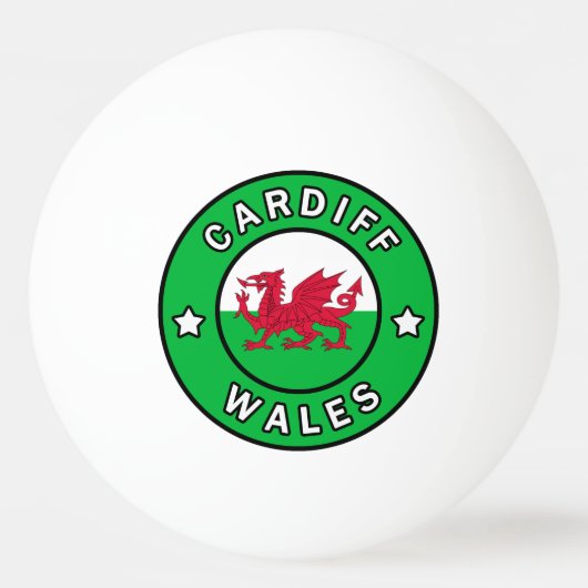 Balle De Ping Pong Cardiff Wales (Devant)