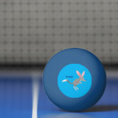 Balle De Ping Pong Caricature de bilby australien très heureuse (Filet)