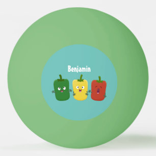 Balle De Ping Pong Caricature de chant trio capsicum poivre clair