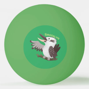 Balle De Ping Pong Caricature de kookaburra drôle et drôle