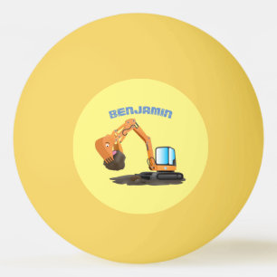 Balle De Ping Pong Caricature de la pelle orange