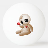 Balle De Ping Pong Caricature de poupée vaudou en amour (Dos)