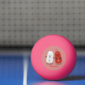 Balle De Ping Pong Caricature de shakers de sel et de poivre de Cute  (Filet)
