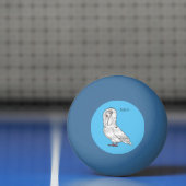 Balle De Ping Pong Caricature d'oiseau pigeon Jacobin (Filet)