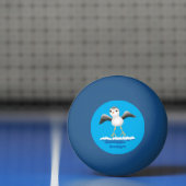 Balle De Ping Pong Caricature en bécasseau mignon (Filet)