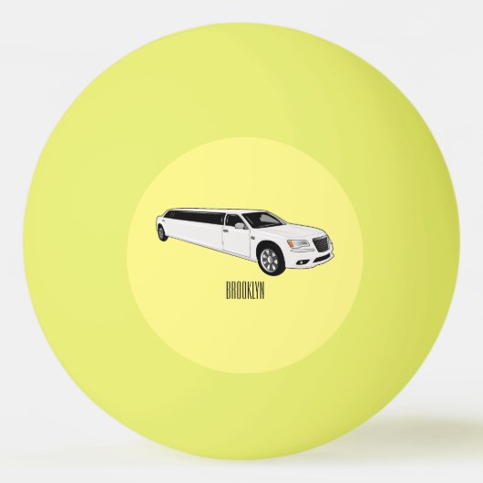 Balle De Ping Pong Caricature limousine (Devant)