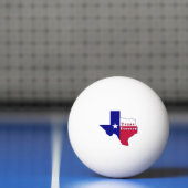 Balle De Ping Pong Carte du drapeau Texas Forever (Filet)