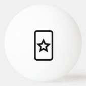 Balle De Ping Pong Carte Zener | Hollow 5 Pointed Star (Dos)