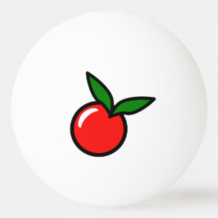 Balle De Ping Pong Carton de cuisine amusant Fruit rouge cerise de po