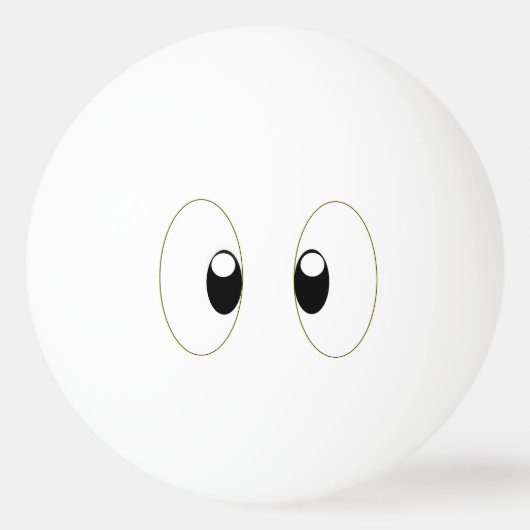BALLE DE PING PONG CARTOON EYES (Devant)