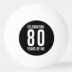 Balle De Ping Pong Célébration de 80 ans de moi