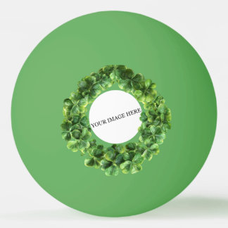 Balle De Ping Pong Cercle de trèfle personnalisé avec image de logo