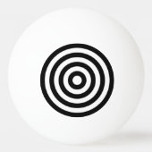 Balle De Ping Pong Cercles noirs et blancs d'amusement de symbole de (Dos)