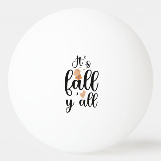 Balle De Ping Pong C'est le sac à thé mignon de l'automne. (Devant)