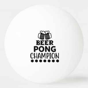 Balle De Ping Pong Champion de Beer Pong Texte Drôle