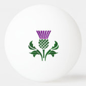 Balle De Ping Pong Chardon d'emblème écossais (Dos)
