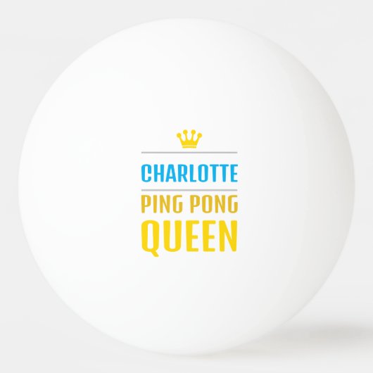 Balle De Ping Pong Charlotte (Devant)