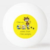Balle De Ping Pong Chat (Devant)