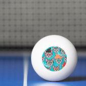 Balle De Ping Pong Chat dans le casquette (Filet)