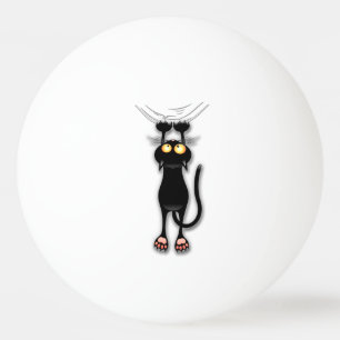 Balle De Ping Pong Chat drôle Personnage Grattant Tissu