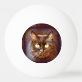 Balle De Ping Pong chat noir (Devant)