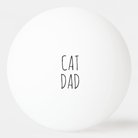 Balle De Ping Pong "Chat Papa" Simple Farmhouse moderne (Devant)