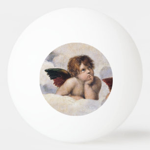Balle De Ping Pong Chérubins, anges ailés peinture de Raffael