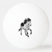 Balle De Ping Pong Cheval islandais en mouvement (Dos)