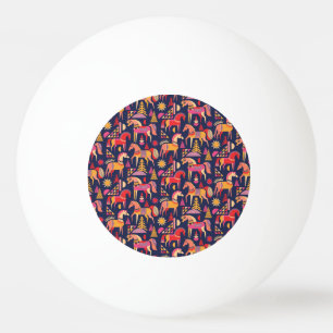 Balle De Ping Pong Chevaux Scandinaves : Décoration Décorative Sans C