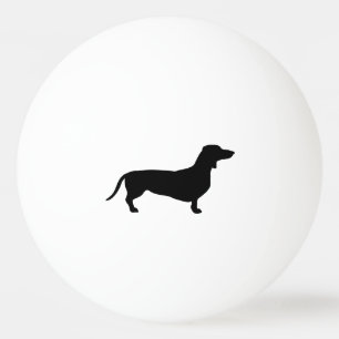 Balle De Ping Pong Cheveux courts Dachshund - Silhouette 1